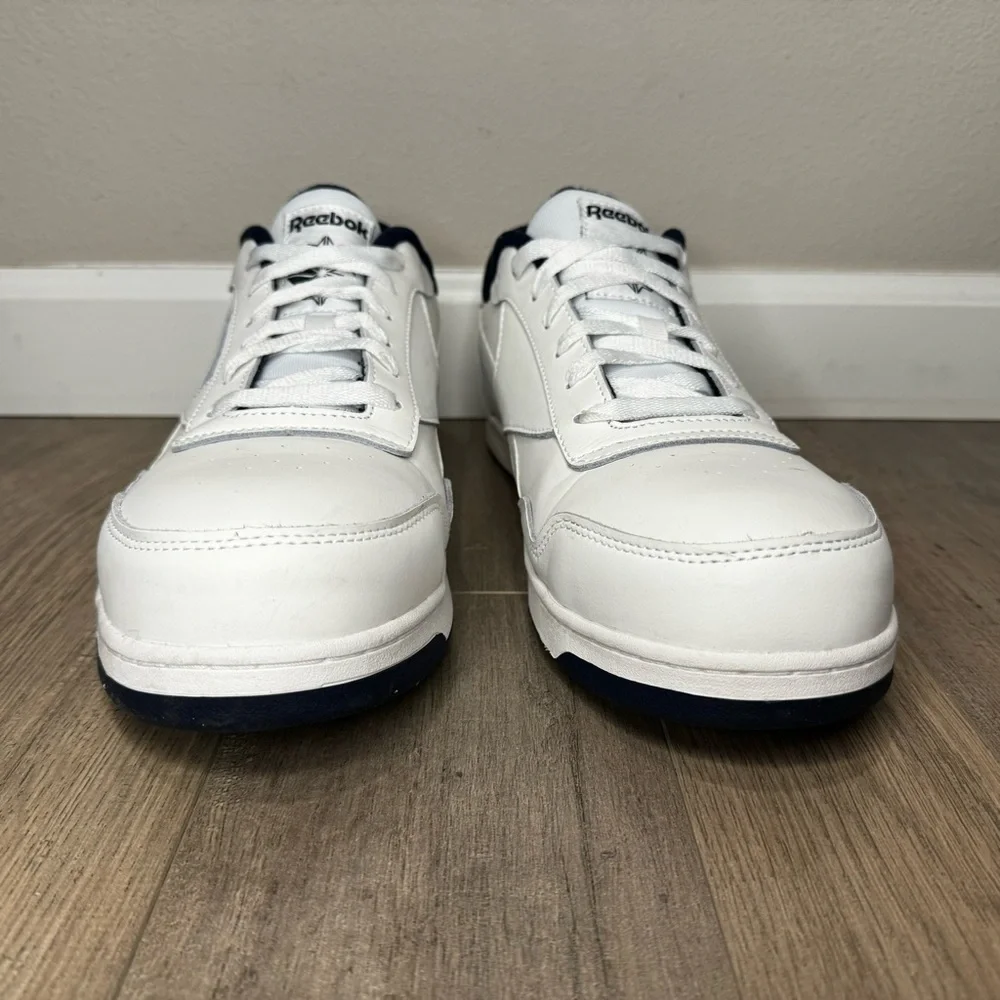 Reebok ASTM F3445-21 White Work Sneakers Leather Steel Toe Lace Up Shoes Mens 13 - Picture 3 of 8